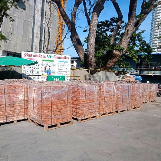รีวิว จัดส่ง อิฐมอญตัน มอก. 77-2545 หน้างาน ชลบุรี-1