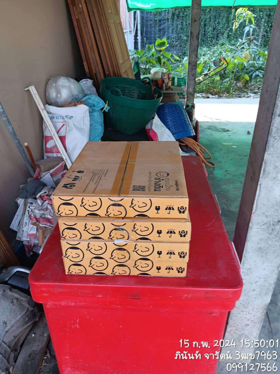 กระเบื้องดินเผา ลายเรียบ หน้างาน ปากท่อ ราชบุรี
